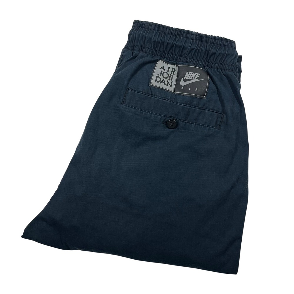 Jordan Ripstop Joggers Mens 32 M (Fits 29x28) Navy Blue Jumpman Logo Graphic